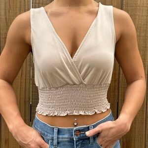 Urban outfitters tan/cream tank top
